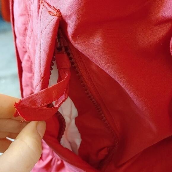 Nordica Size 6 Red Puffy Coat Vintage Winter Warm Snowmobile Snowboard Skiing - Picture 3 of 15